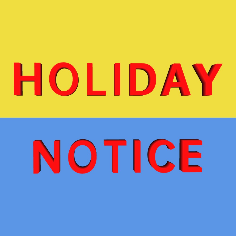 Labor Day Holiday Meddelelse